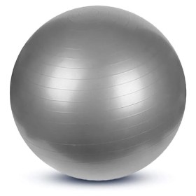 REY Ballon dexercice, Sit Up... 65 Cm pour Gymnastique, Pilates, Yoga, Grossesse - Femme Enceinte, Fitness, Sport... Gris, C