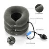 Dispositif de traction du cou cervical Gonflable, soulager les douleurs chroniques du cou et des épaules,La couleur violette,