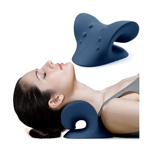 Coussin de relaxation pour les épaules, appareil détirement du cou pour soulager la douleur dans larticulation de la mâchoi