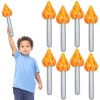LOHAME 8 Pièce Jouet Flamme Torche Gonflable Bâton de Torche Gonflable Jouet de Flamme Gonflable pour Enfants Compétitions Sp