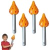 Hengrongshen 2024 Flamme, 4 Pièces Flamme Torche pour Les Compétitions Sportives, Torche Décoration Idéale pour les Fêtes