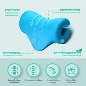 ISTOYO Extenseur de cou, relaxateur de nuque et dépaules, étirement de la nuque pour soulager les douleurs cervicales, appar