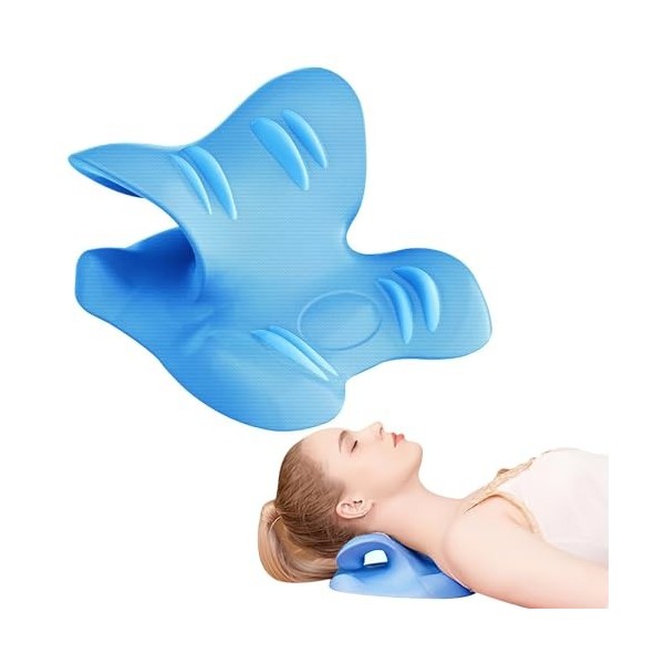 Auauraintt Relaxateur pour Le Cou Et Les éPaules, Dispositif DéTirement des Cervicales Coussin cervicales Correction de la P