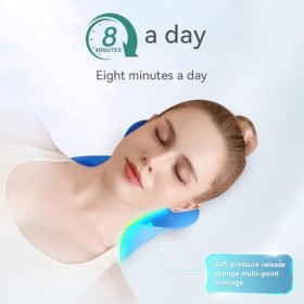 Auauraintt Relaxateur pour Le Cou Et Les éPaules, Dispositif DéTirement des Cervicales Coussin cervicales Correction de la P