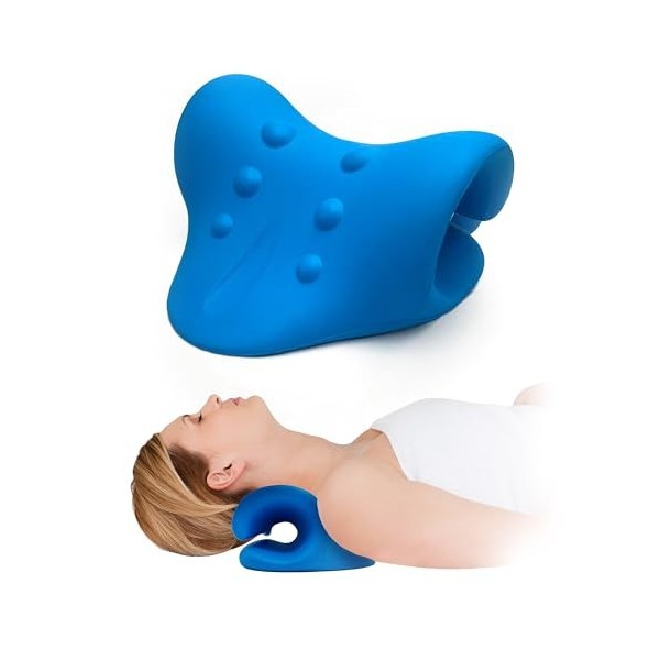 Innostretch Oreiller Nuage de Cou - Étireur de Cou Confort et Soulagement de la Douleur par Décompression Cervicale - Relaxe 