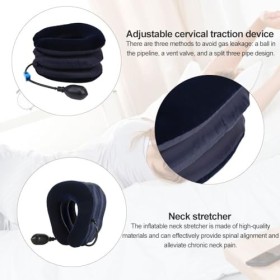 Traction Cervicale Dispositif,Traction Cervicale Oreiller,Collier Cervical Gonflable,Coussin De Traction Cervicale,Pour Vertè