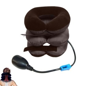 Coussin Massant de Traction Cervicale,Coussin de Traction Cervicale Gonflable pour Douleurs à la Tête,Cou,Coussin De Traction