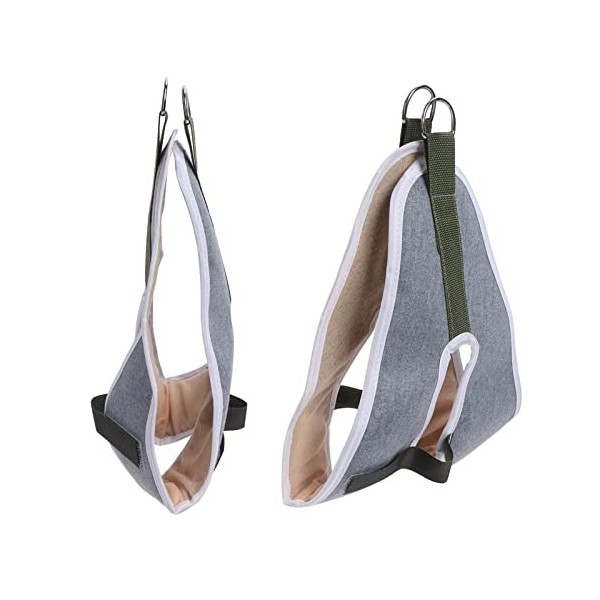 Ceinture détirement du cou, ceinture de traction du cou en toile lavable, gris doux pour chaise de traction cervicale