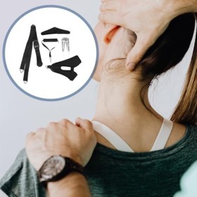 Étireur de cou, dispositif de traction cervicale pour le cou, ceinture de correction du cou pour soulager les douleurs cervic