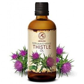 Huile de Chardon-Marie - 100ml - Silybum Marianum - Huile de Chardon pour la Peau - Lèvres - Soin des Cheveux - Huile pour le