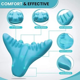 Oreiller de massage de la colonne cervicale, portable pour le cou et les épaules, oreiller de massage du cou, oreiller chirop