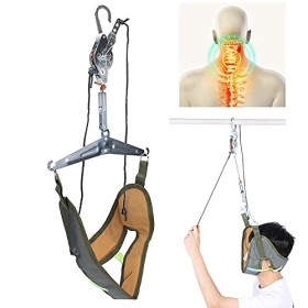 Dispositif de Traction du Cou Cervical, Tracteur de Vertèbre Cervicale Ménager, Dispositif de Traction de Fixation de Soutien