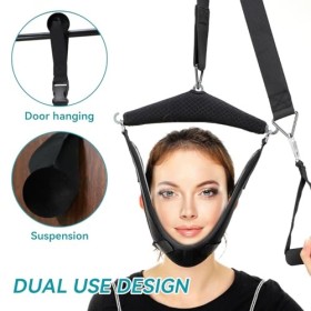 Dispositif de traction du cou cervical, correcteur de posture professionnel au-dessus de la porte Dispositif de traction cerv
