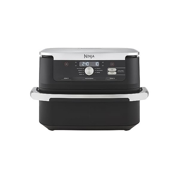 Ninja Foodi Dual Zone Air Fryer numérique, 2 tiroirs, 7,6L, 4-en-1, sans huile, Friture à air, Max Crisp, Rôtissage, Réchauff
