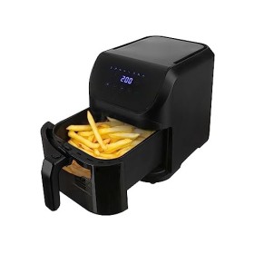 KASANOVA Friteuse à air 5 Litres, friteuse sans huile avec 7 programmes de cuisson, jusquà 200°C, friteuse à air 1500 watts,