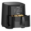 DistinQ Friteuse à air chaud XXL AirFryer - 1800 W - Capacité 6,5 l - Noir