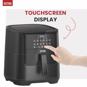 DistinQ Friteuse à air chaud XXL AirFryer - 1800 W - Capacité 6,5 l - Noir