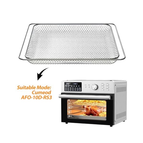 Cumeod AFO-10D-RS3 Accessoires de four pour friteuse à air comprimé - Convient pour four à friteuse à air de 30 L panier à f