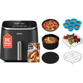COSORI Air Fryer 9 en 1,TurboBlaze,Machine à Courant Continu,6L Compact,5 Vitesses de Vent Réglables,Friteuse Sans Huile,Écon