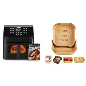 COSORI Air Fryer 6.2L,Avec Fenêtre Visible,12-en-1,Technologie RapidAir,Friteuse Sans Huile, Jusquà 55% dÉnergie en Moins,F