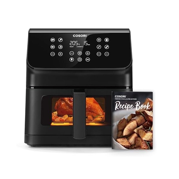 COSORI Air Fryer 9 en 1,TurboBlaze,Machine à Courant Continu,6L Compact,5 Vitesses de Vent Réglables,Friteuse Sans Huile,Écon