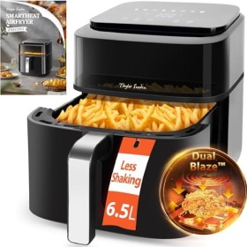 Taylor Swoden Friteuse sans Huile, 1800W, Air Fryer de 6,5 L avec Double Résistance, Multifonction 8-en-1 Rapide Écran tactil