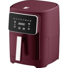 BERGNER MAROON - Friteuse à air chaud SANS PFAS 1800W 6.9L - 8 programmes de cuisson - Friteuse à air avec revêtement céramiq
