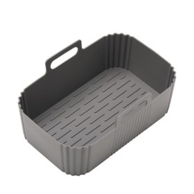 Lot de 2 doublures réutilisables en silicone pour friteuse à air comprimé - Accessoires de friteuse à air comprimé jetables -