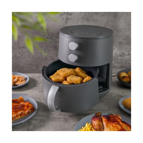 Friteuse à air 5,5 L 1400 W grise