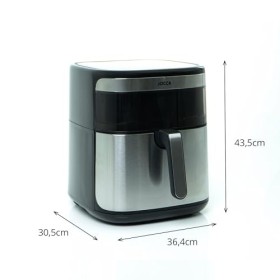 JOCCA - Friteuse à Air Chaud 10L avec Fenêtre | Friteuse sans Huile | Air Fryer Grande Capacité | Température et Temps Réglab