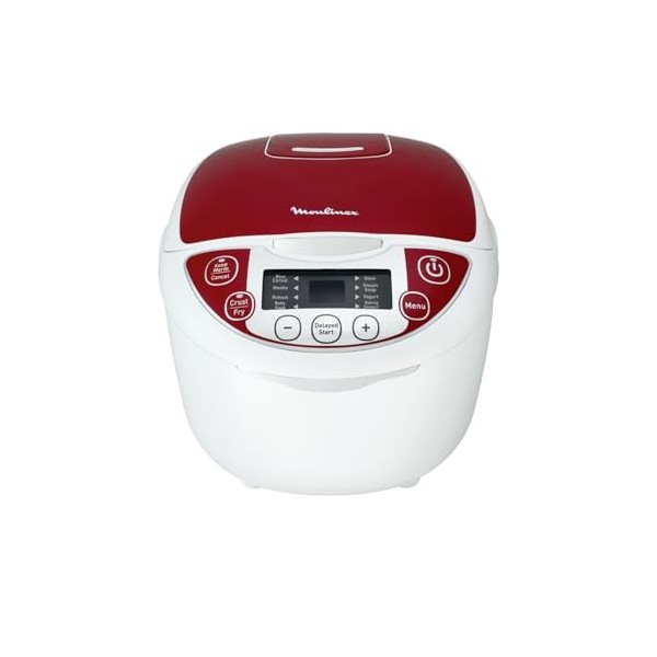 Moulinex Multicook & Fry, multicuiseur et air fryer intégré, 12programmes, Cuisson sur 2 niveaux, Départ différé, Capacité 6L