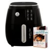 Juanita Ovalfry Air Fryer 6L, AirFryer 1700W, Friteuse Air Fryer avec 8 Programmes, Freituse Sans Huile avec Écran Tactile LE