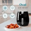 Juanita Ovalfry Air Fryer 6L, AirFryer 1700W, Friteuse Air Fryer avec 8 Programmes, Freituse Sans Huile avec Écran Tactile LE