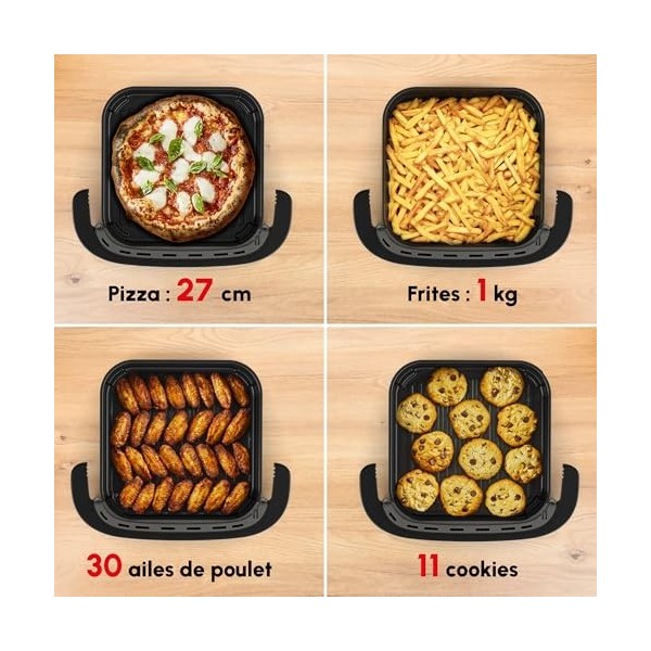 Moulinex Easy Fry XL Surface, Friteuse à air, Très grande surface de cuisson, Large panier, Jusquà 1 kg de frites, Compact, 