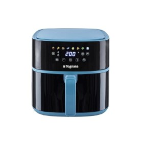 Tognana Iridea, Friteuse à air 8 L, Plastique-Acier Inoxydable, Bleu Sucre