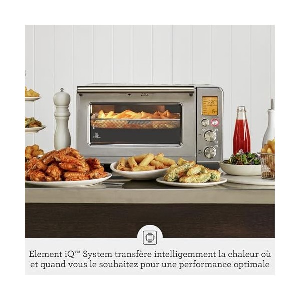 Sage - The Smart Oven Air Fryer - Grille, Cuit, Rôtit, Fait des Frites, Réchauffe et Cuit Lentement - Acier Inoxydable Brossé
