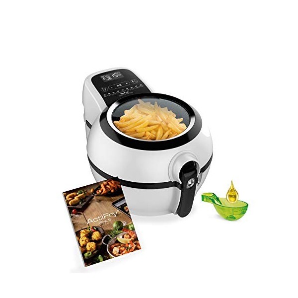 Tefal Actifry Genius XL FZ7600 Hot Air Fryer Friteuse en acier inoxydable Noir 1,2 l 1 350 W 60 min