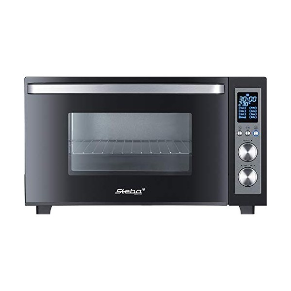 Steba Four à griller, env. 30 l, 8 programmes automatiques, par exemple Air Fry, 3 niveaux dinsertion, chaleur supérieure et