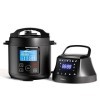 Robot de cuisine 2 en 1, cocotte programmable Foodie Pot et friteuse sans huile Foodie Fryer Lid, 9 appareils en 1, capacité 