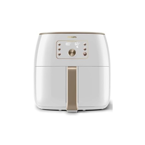 Philips Premium XXL Airfryer sans huile, Smart Sensing, 2225 W, technologie délimination des graisses, Rapid Air, 43,3 x 32,