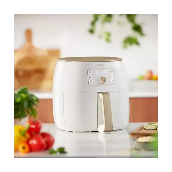 Philips Premium XXL Airfryer sans huile, Smart Sensing, 2225 W, technologie délimination des graisses, Rapid Air, 43,3 x 32,