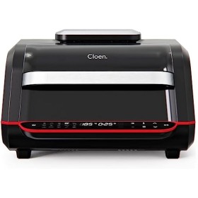 Friteuse sans huile 7 l, 1 700 W, friteuse à air, 18 fonctions, 8 appareils en 1, panneau LED tactile, mode manuel. Double ut