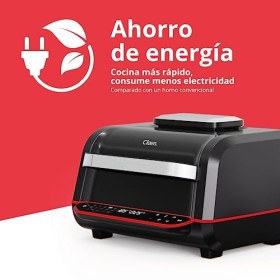 Friteuse sans huile 7 l, 1 700 W, friteuse à air, 18 fonctions, 8 appareils en 1, panneau LED tactile, mode manuel. Double ut