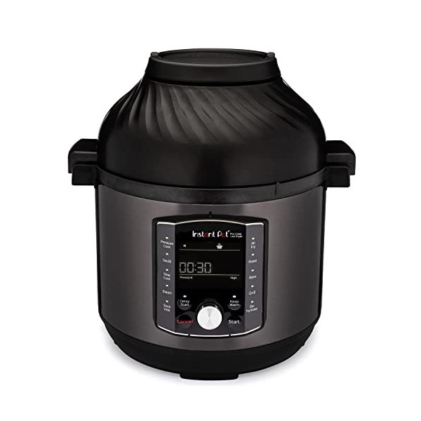 Instant Pot Pro Effet Croustillant, Multicuiseur 11 en 1 - Autocuiseur, Friteuse à Air, Cuisson Lente, Cuisson Vapeur, Foncti...