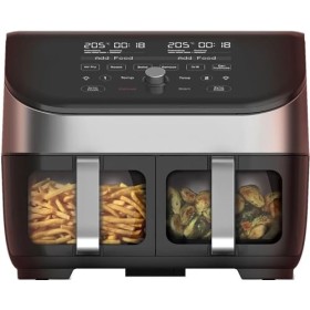 Instant Pot Vortex Plus, Friteuse à Air Double Compartiment et Vitre Transparente - 8 Programmes de Cuisson: Pâtisserie, Plat