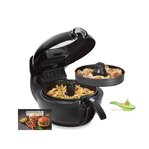 Tefal Friteuse à air chaud 2 en 1 ActiFry Genius XL YV9708 | 1500 watts | capacité : 1,7 kg | 9 programmes automatiques | tec