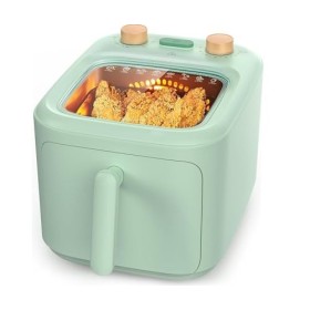 TOKIT Air Fryer Friteuse Sans Huile 5L- Friteuse à Air Chaud Electrique avec Fenêtre Visuell en Plein NFC Recettes en Ligne P