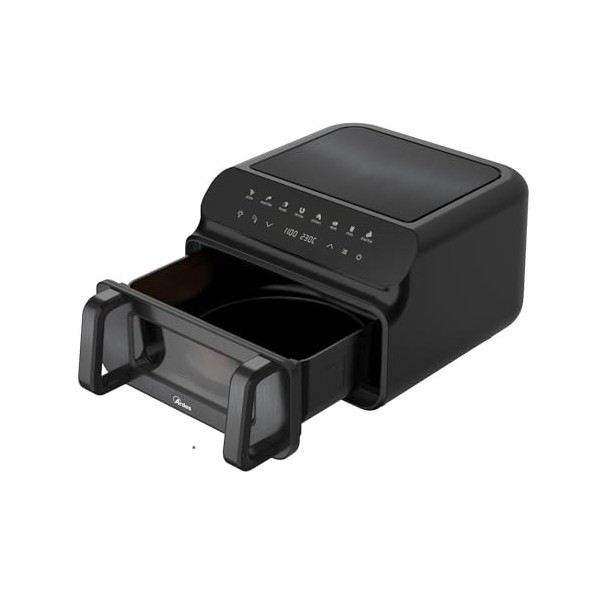 Ardes ARFRYA09GP FRIGGISANA GRILL Capacité 10 litres XXL Friteuse à air et grill BBQ avec double résistance grande fenêtre et