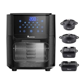 MasterPro Pack | Friteuse sans huile + faitouts de cuisine | friteuse à air chaud Foodies 12 L et 1800 W + 4 faitouts Cook&Sh