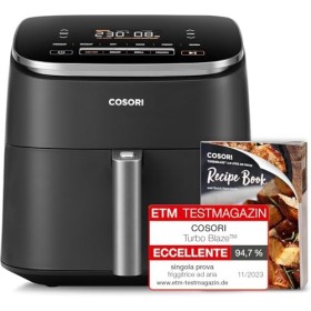 COSORIAir Fryer TurboBlaze 6L with 100 de Papiers de Cuisson 20cm
